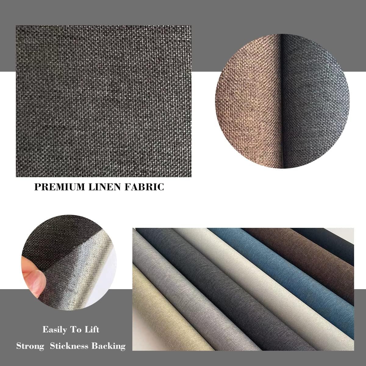 Fabric Repair Patches, Linen Repair Tape Self-Adhesive Fabric Patches Durable, DIY Large Linen Tape for Sofa, Couches, Furniture, Chair, Clothing （3.5X79 Inch, White）