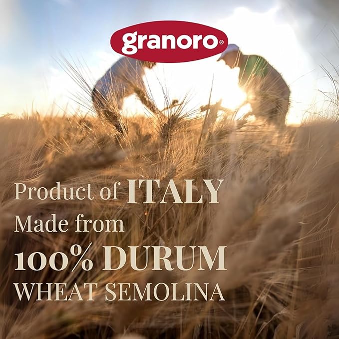 Granoro Dedicato Fettuccine #2- Authentic Italian Pasta, Made from 100% Puglia Durum Wheat Semolina, Non-GMO, Vegan, 1 lb Bags (Pack of 2)