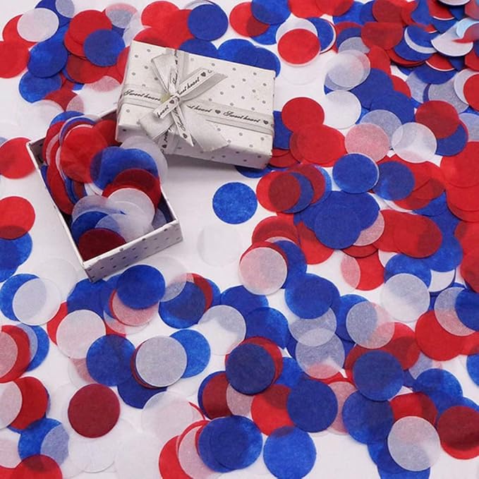 White Confetti 1 inch Paper Confetti Circles for Table Wedding & Birthday Party Decoration 5000 pcs