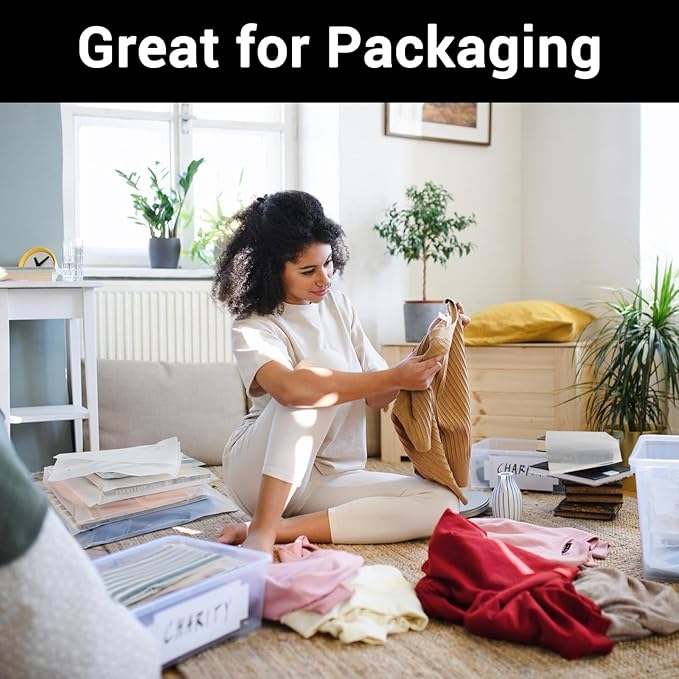 Packaging Bags, 5 Sizes 12x16" 10x13" 8x10" 12x8" 10x7" Pack of 50, 3 Mil Thick Plastic Shipping Bags for Business Clothing Packing Craft & Hobby Storage, Frosted, with Vent Hole