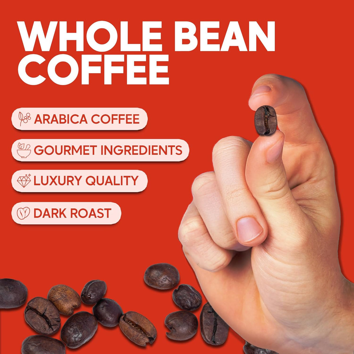 Sarasota Coffee Whole Bean Decaf, Dark Roast Gourmet Decaffeinated Coffee Beans, Low Acid, Mold Free, Specialty Grade Bulk Beans, 5lb (80 oz)