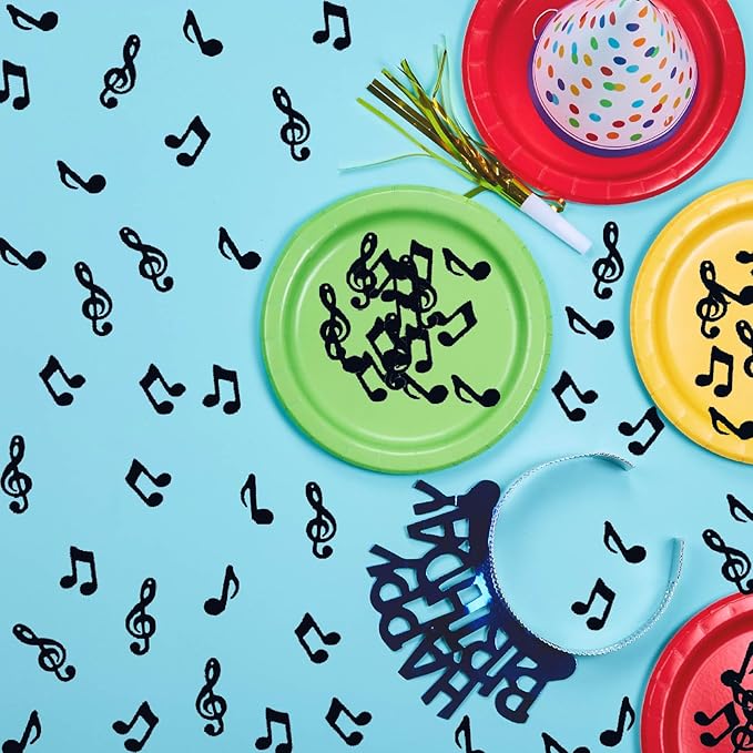 Confetti Music Confetti Birthday Wedding Party Decoration Event Supplies.(Music Black)