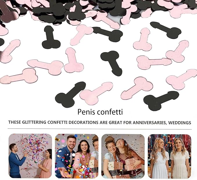 1 Pack Colorful Glitter BACHELORETTE Party Confetti Favor Sprinkle Table Decoration for Cannon Celebration Wedding Engagement Supplies Y8 Set Q41