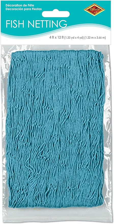 Fish Netting (turquoise) Party Accessory (1 count) (1/Pkg)