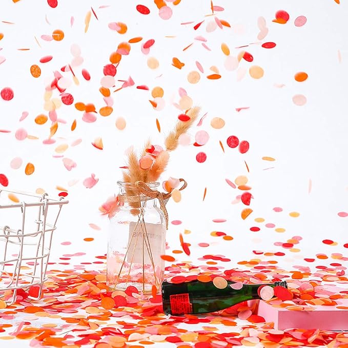 Yellow Tissue Paper Confetti - 15mm, 5000 Pcs, Biodegradable, Wedding & Birthday Party Decoration