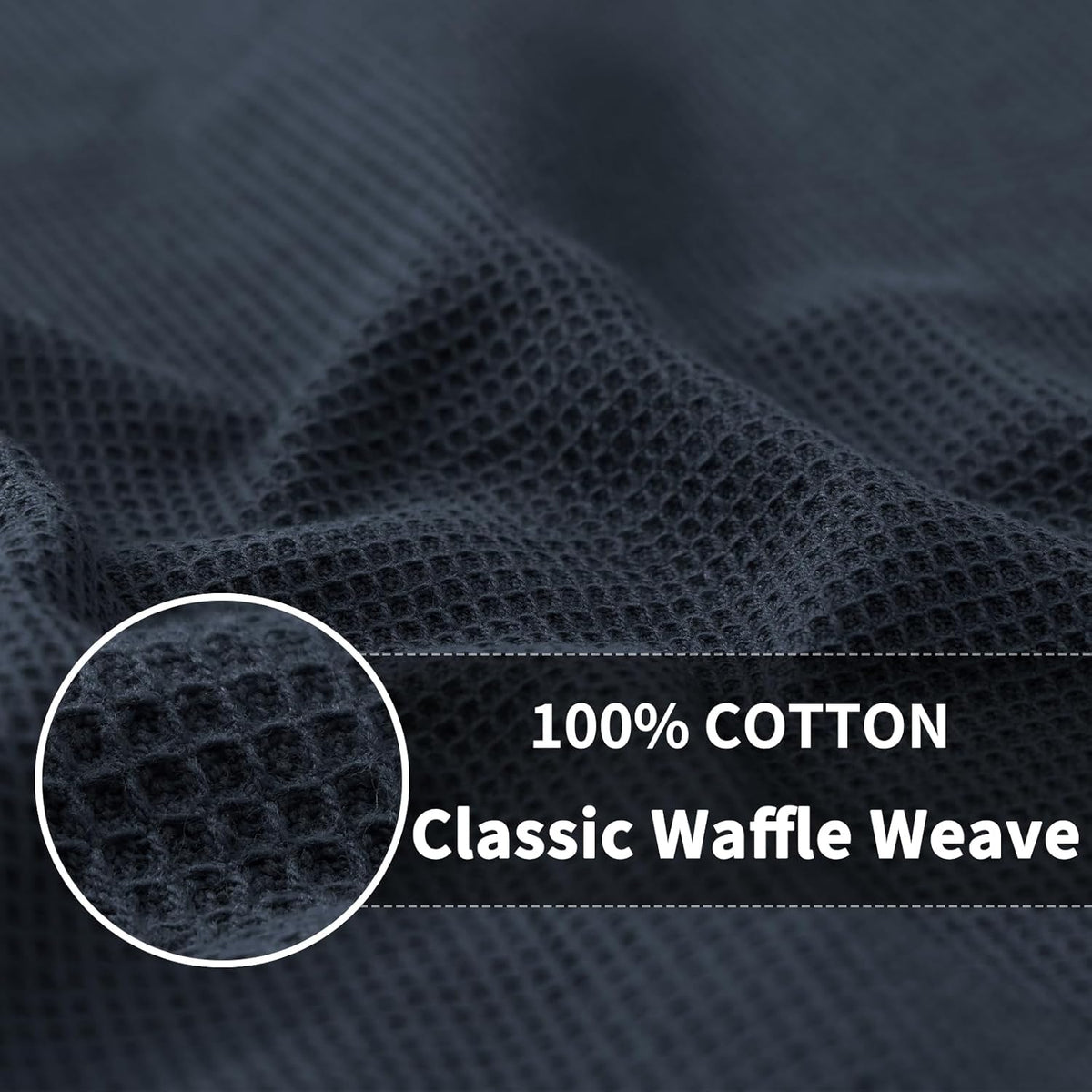 Homaxy 100% Cotton Waffle Weave Dish Cloths - 6 Pack Soft and Absorbent Dish Towels - 12 x 12 Inches Quick Dry Dish Rags - Mixed Color