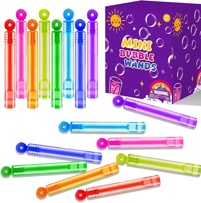 Bubbles Party Favors Supplies for Kids,20-300 Pack Mini Bubble Wand Toy for Toddler, Small Goodie Bag Stuffer Camping Outdoor, Preschool Kindergarten Graduation End of The Year School Students Gifts