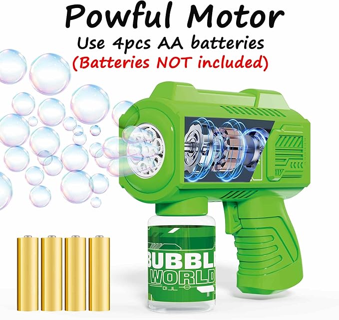 8-Pack Automatic Bubble Gun,Bubble Machine Blower Outdoor Toys for Toddlers Ages 1-8 Gifts Wedding Party Favors