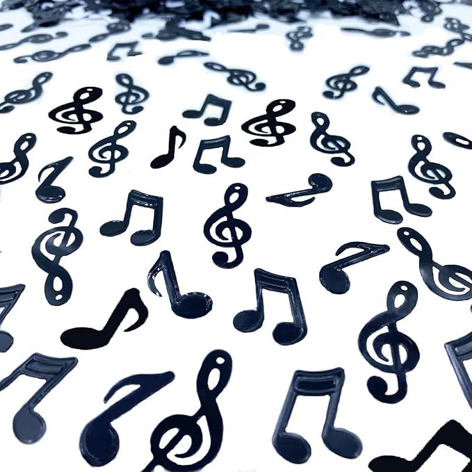 Confetti Music Confetti Birthday Wedding Party Decoration Event Supplies.(Music Black)