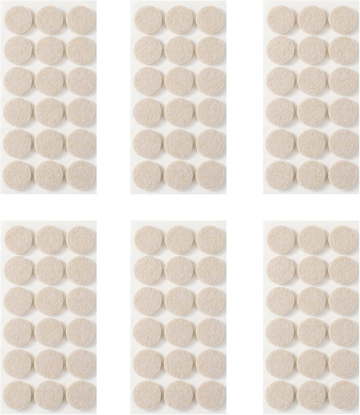 Furnigear Felt Furniture Pads for Hardwood Floors - Self Adhesive Chair Felt Pads, Floor Protector for Furniture Feet, Furniture Sliders Moving Your Furniture Smoothly - Anti Scratch 108 Pcs 1" Round