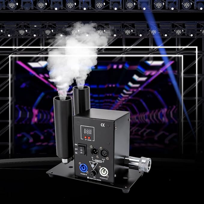 Stage Fog Maker CO2 Jet Smoke Machine 150W CO2 DMX Cannon Air Column CO2 Jet Machine 6 MPa Night Club Bar DJ Party Stage Show Jet Effect Fogger Smoker