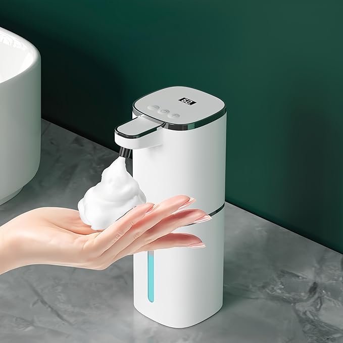 Automatic Soap Dispenser Touchless,Hands-Free,9 Multi Adjustable Volume,Waterproof Hand Soap Dispenser Compatible with Dish/Hand Soap for Bathroom and Kitchen,Easy for Toddlers (Black,Liquid)