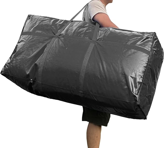 66 Gallon Extra Large Storage Bags, Huge Moving Bags Heavy Duty with Zipper and Stronger Handles, Big Foldable Duffle Bag for Travel - Storage Totes Moving Boxes for College, Christmas Tree, Bedding