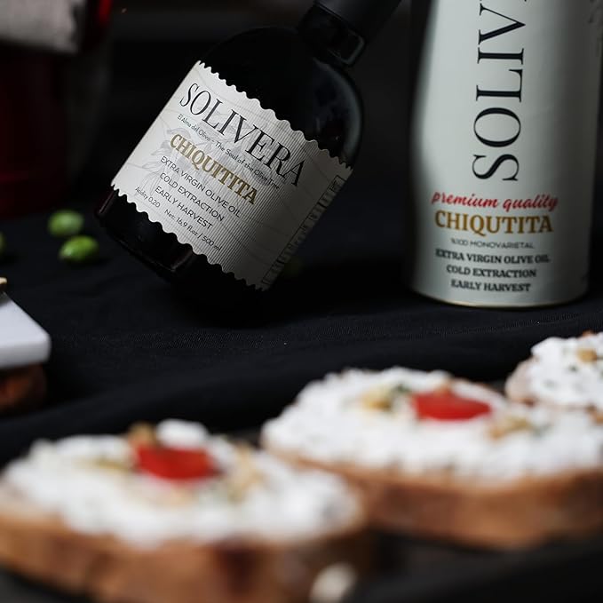 Solivera Chiquitita Extra Virgin Olive Oil Cold Pressed, Smooth & Subtle Flavor, 300+ High Polyphenols