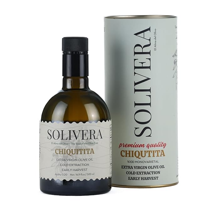 Solivera Chiquitita Extra Virgin Olive Oil Cold Pressed, Smooth & Subtle Flavor, 300+ High Polyphenols