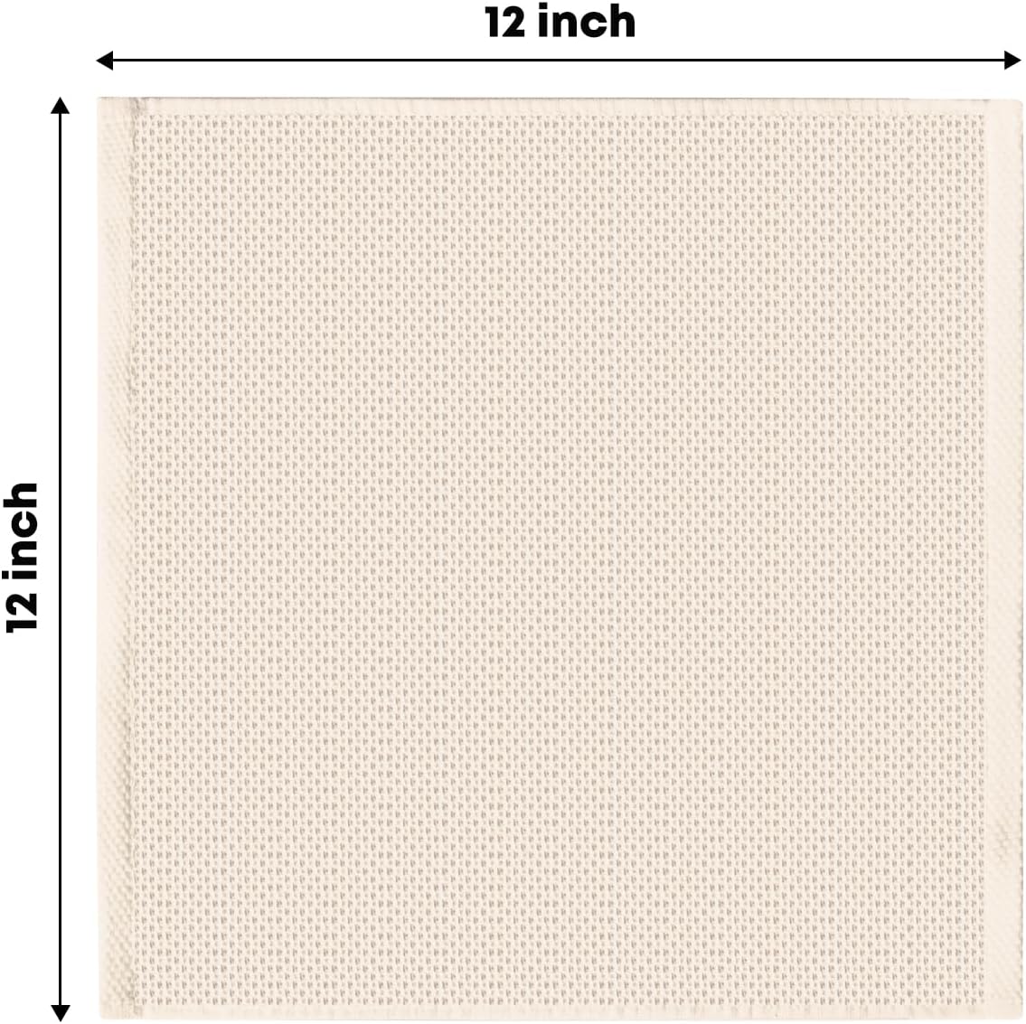 Artoid Mode 100% Cotton Beige Brown Dark Grey Waffle Weave Kitchen Dish Cloths, 12x12 Inch Ultra Soft Absorbent Quick Drying Kitchen Dish Towels Set
