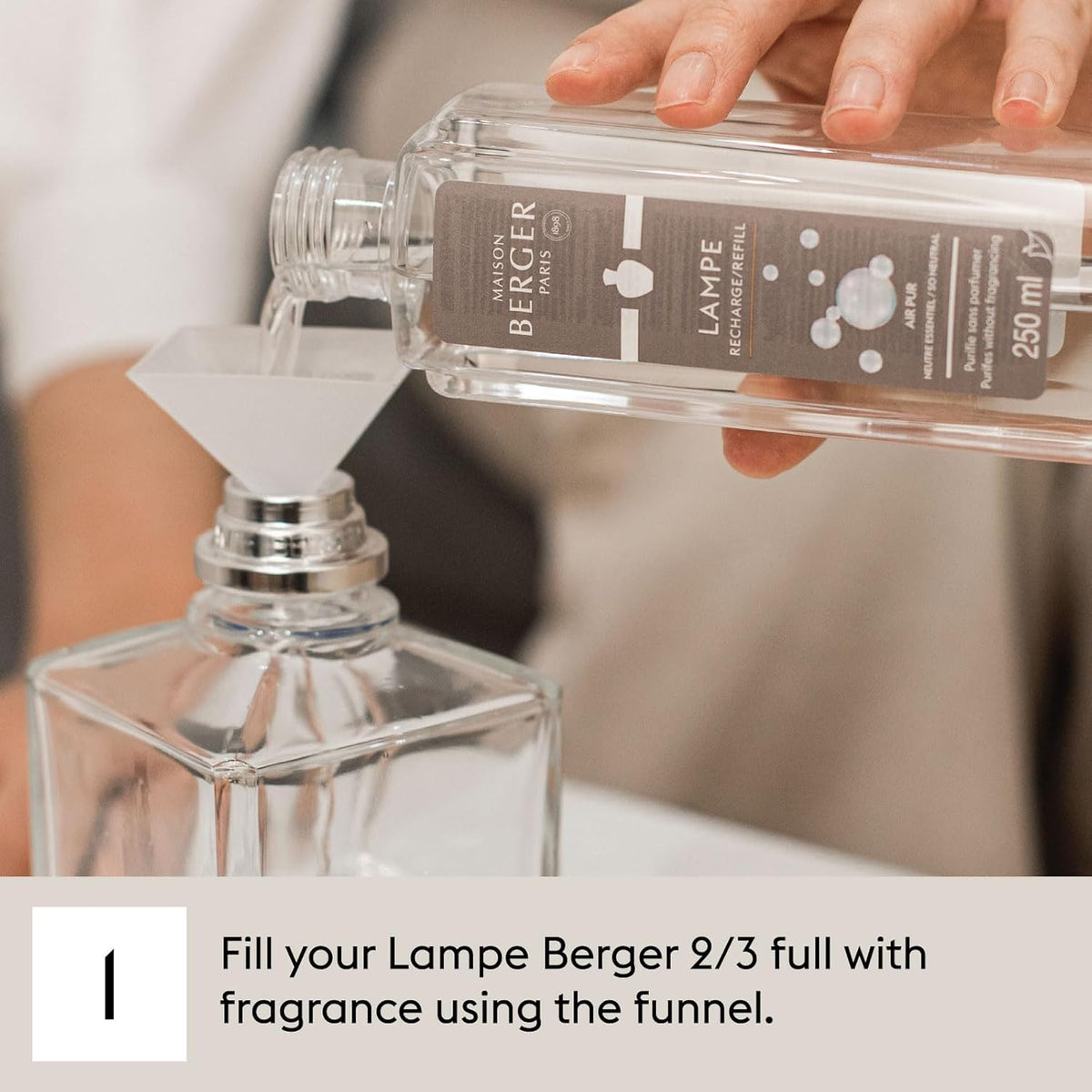 MAISON BERGER - Air Pur So Neutral - Lampe Berger Fragrance Refill for Home Fragrance Oil Diffuser - Air Freshener - 33.8 Fluid Ounces - 1 Liter
