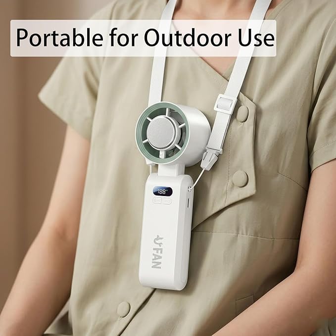 Portable Turbo Fan, Personal Handheld Cooling Fan with Ice Cooling Pad, 199 Speeds 3 in 1 Small Desk Neck Fan, For Travel and Office Use, With Lanyard Data Cable (2pcs Pink+ Gray)