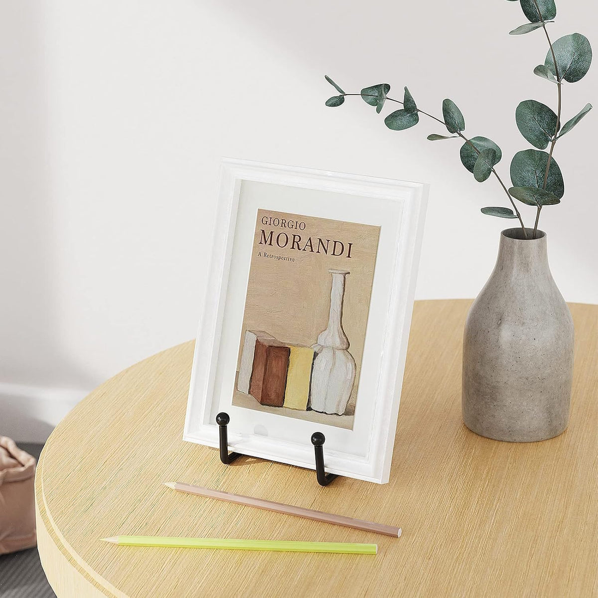 3 Pack 4.5 Inch Plate Stands for Display Metal Picture Stand Plate Holder