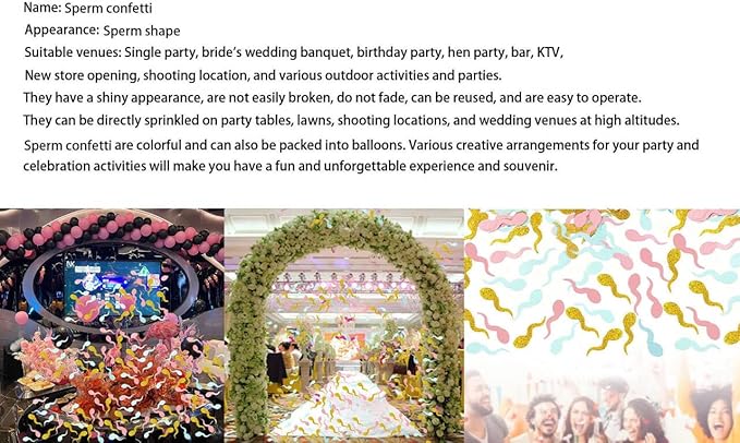 1 Pack Colorful Glitter Party Confetti Cute Sprinkle Party Table Decoration for Confetti Cannon Celebration Wedding Engagement Supplies Set H9