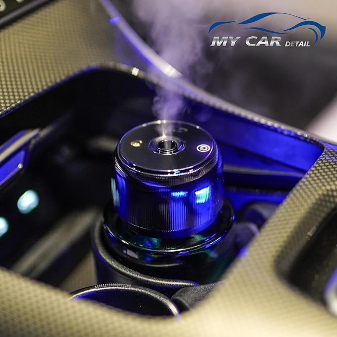 Smart Air Freshener, MyPerfume Car Diffuser – USB Aromatherapy Essential Oil Humidifier, Mini Portable Scent Diffuser for Car, Home & Office – MyBlue 160ml