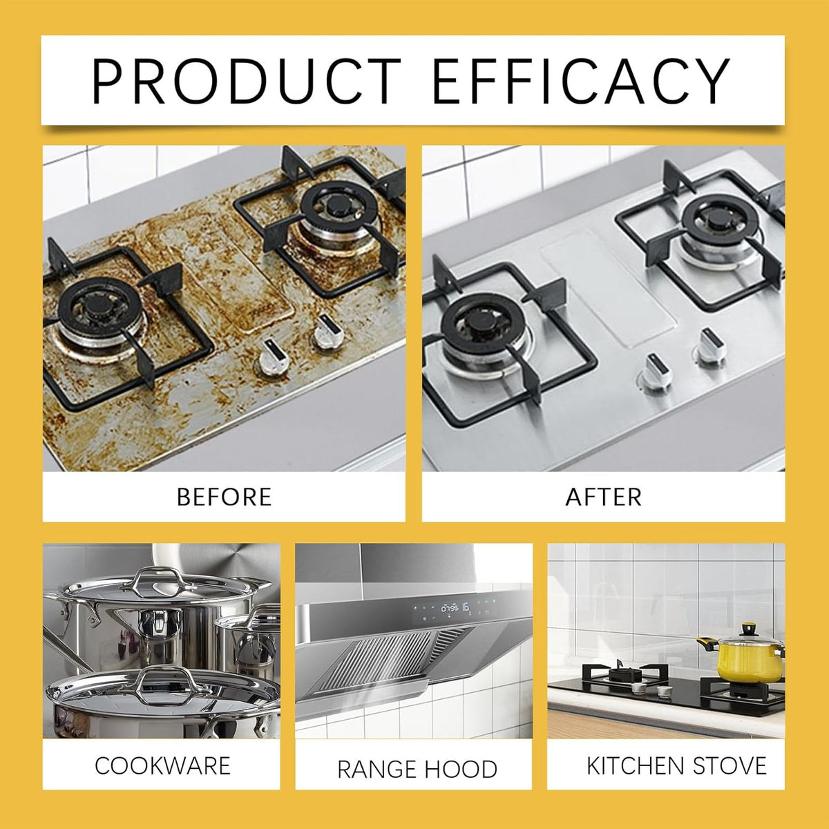 Multifunctional Powerful Kitchen Foam Cleaner, Rotateepic Foam Cleaner, Greasy Dirt Clean Spray, All-Purpose Heavy Duty Degreaser Cleaning Spray for Oven, Stove and Range Hood (3pcs)