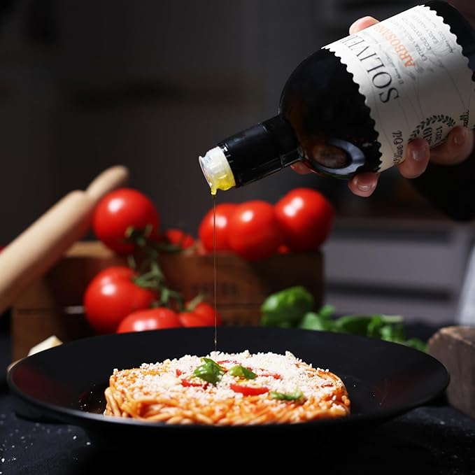 Solivera Arbosana Extra Virgin Olive Oil Cold Pressed 300+ High Polyphenols, Smooth Creamy & Nutty Flavor, Single-Origin Organic Olive Oil