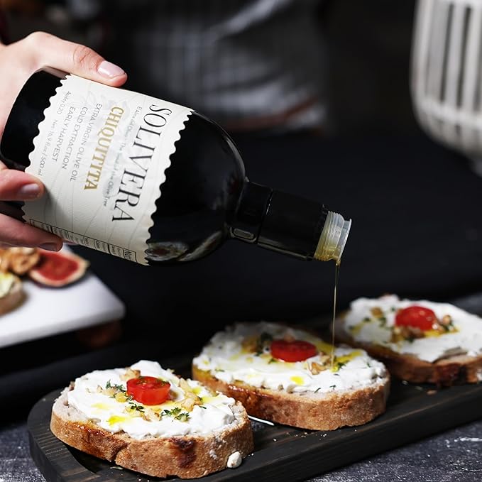 Solivera Chiquitita Extra Virgin Olive Oil Cold Pressed, Smooth & Subtle Flavor, 300+ High Polyphenols