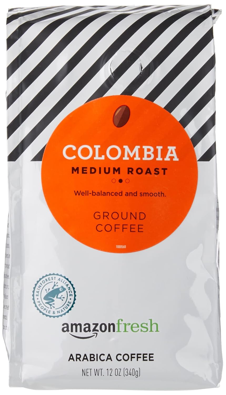 Fresh Colombia Ground Coffee, Medium Roast, 12 Ounce (Pack of 3)