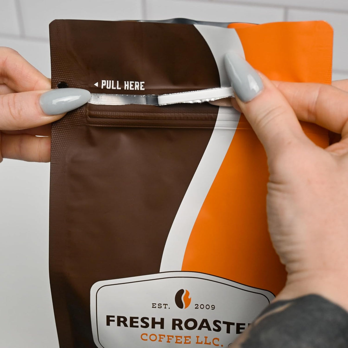 Fresh Roasted Coffee, Dark Brazil, 5 lb (80 oz), Med-Dark Roast, Kosher, Ground