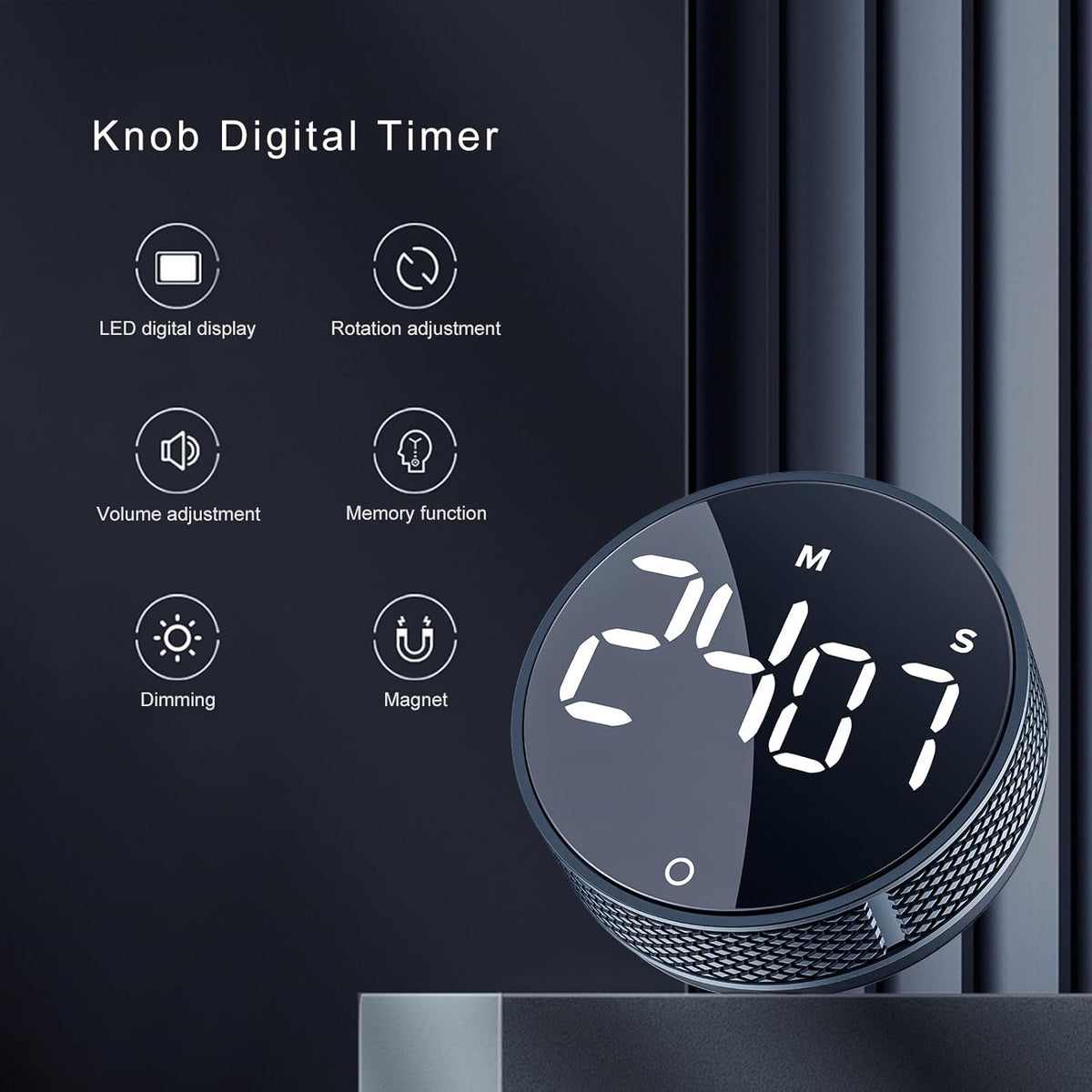 Avinia Digital Kitchen Timers, Visual timers Large LED Display Magnetic Countdown Countup Timer for Classroom Cooking Fitness Baking Studying
