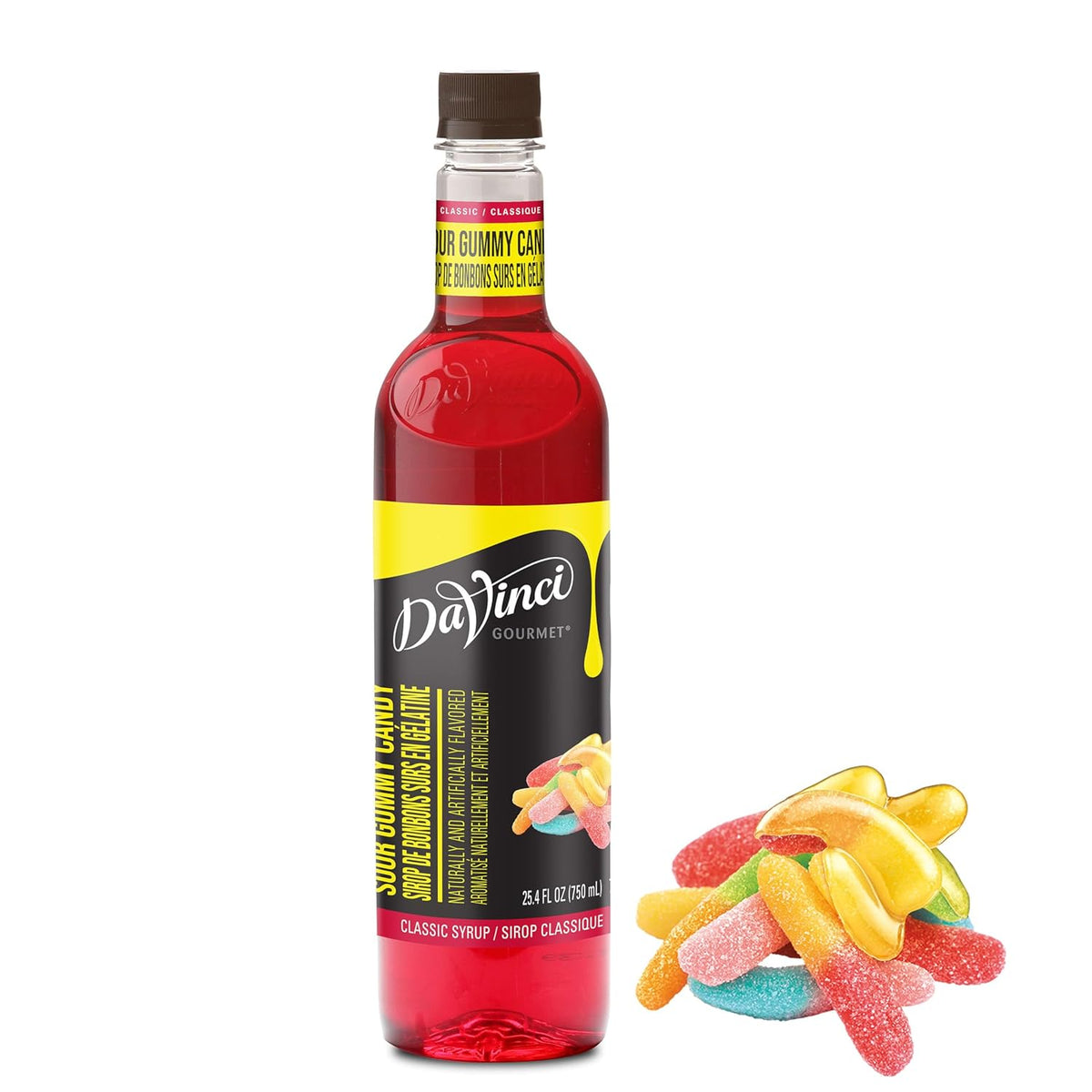 DaVinci Gourmet Sour Gummy Syrup, 25.4 Fluid Ounces