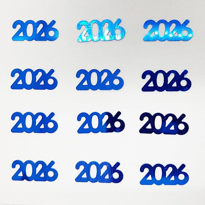 Confetti Year 2026 Blue Royal - Half Pound (8 oz) #7341 Q08