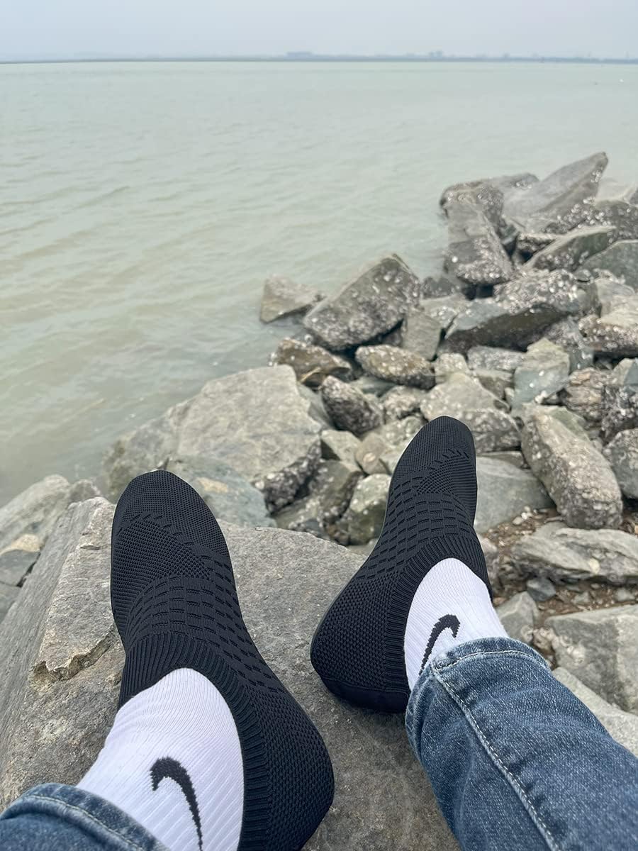 Adult Indoor House Slippers Socks Lightweight Non Slip Grip House Home Shoes for Women Men