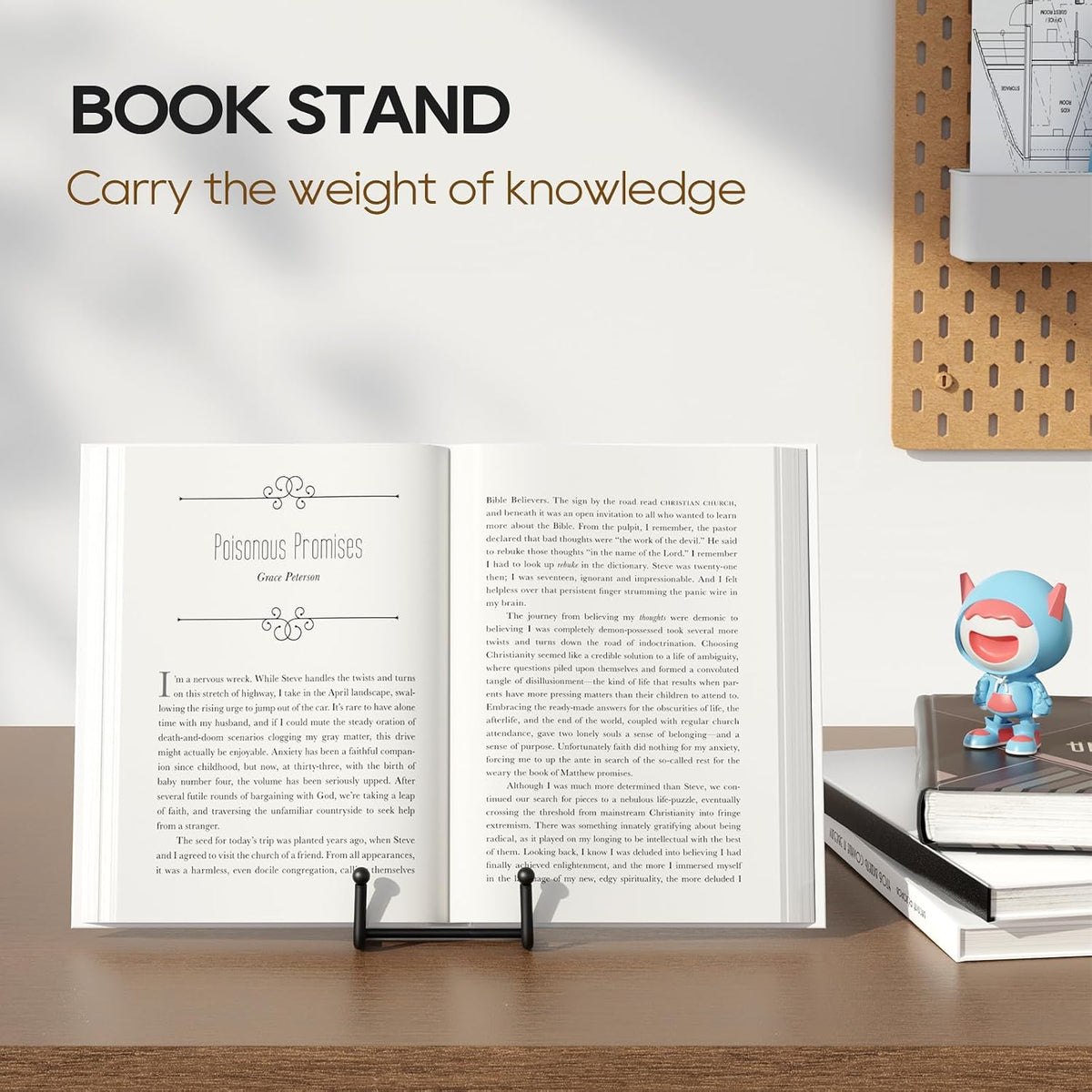 3 Pack 3 Inch Plate Stands for Display - Metal Picture Stand Plate Holder