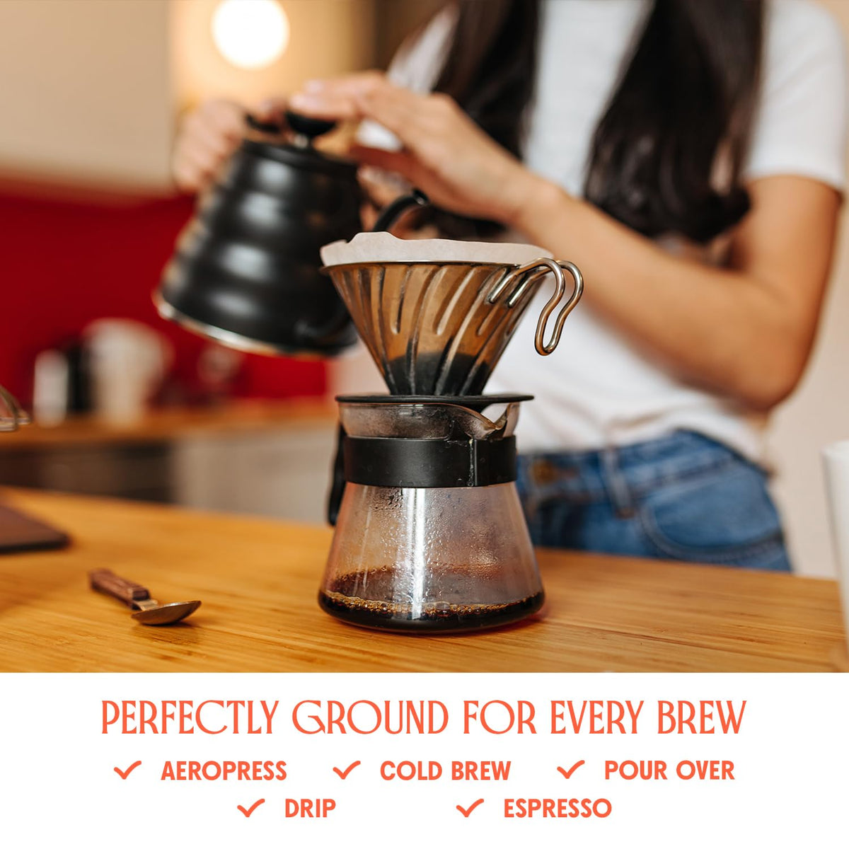 Peru Highlands Ground Coffee, Single Origin Ground Coffee Light Roast with Bright Citrus, Pear, and Honey Floral Finish, Specialty Coffee12 oz Bag