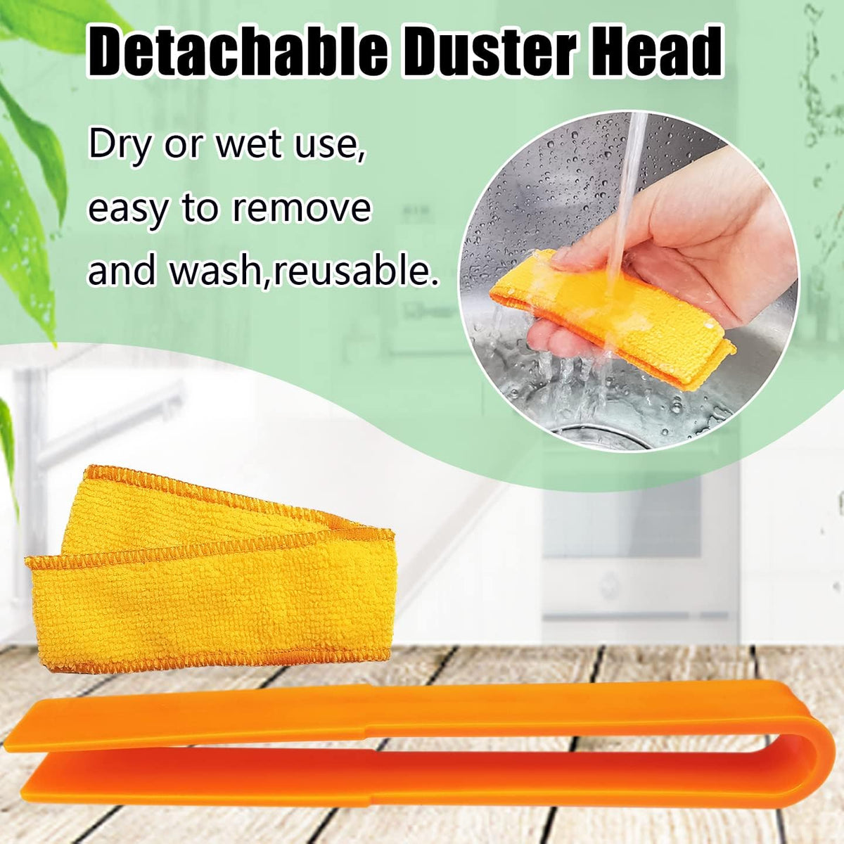 4 Pack Microfiber Blinds Duster, 4 Removable and Washable Sleeves, Cleaner for Window Blinds, Air Conditioner Vents, Fans, Car Vents