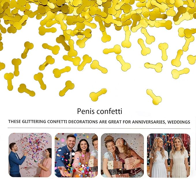 1 Pack Colorful Glitter BACHELORETTE Party Confetti Favor Sprinkle Table Decoration for Cannon Celebration Wedding Engagement Supplies Y8 Set Q1