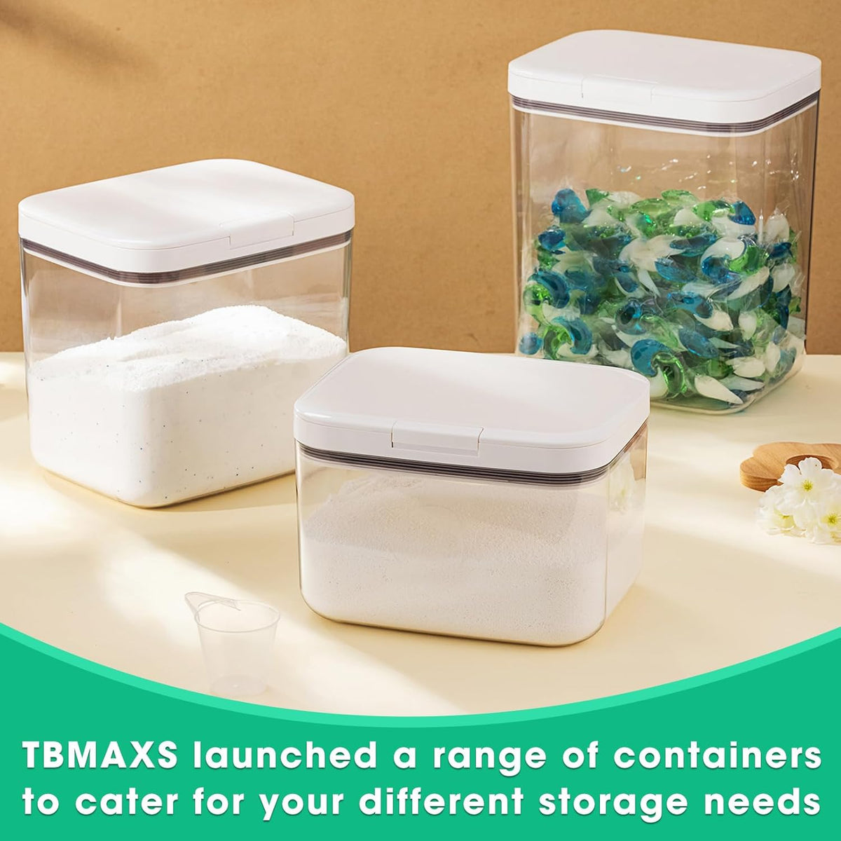 Versatile Storage Container Bin with Pop-up Lid & Scoop, Rice Flour Container Dog Cat Food Storage Container