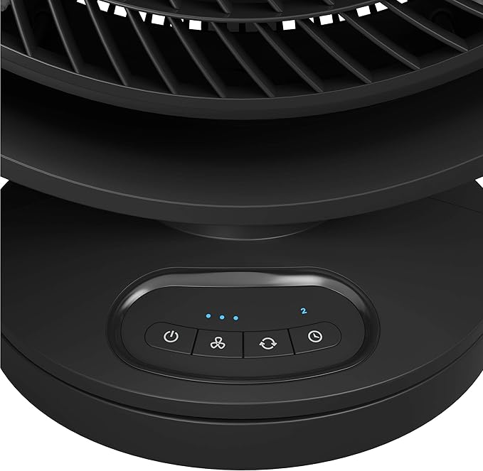 Honeywell Turbo Force Small Fan. Powerful floor fan for Home, Bedroom, or Office with Remote Electronic LED Controls, 3 Speeds and 90 Degree Pivot. Black, HF715