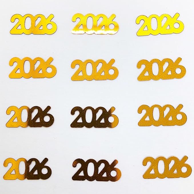 Confetti Year 2026 Orange - Half Pound (8 oz) #7343 Q08