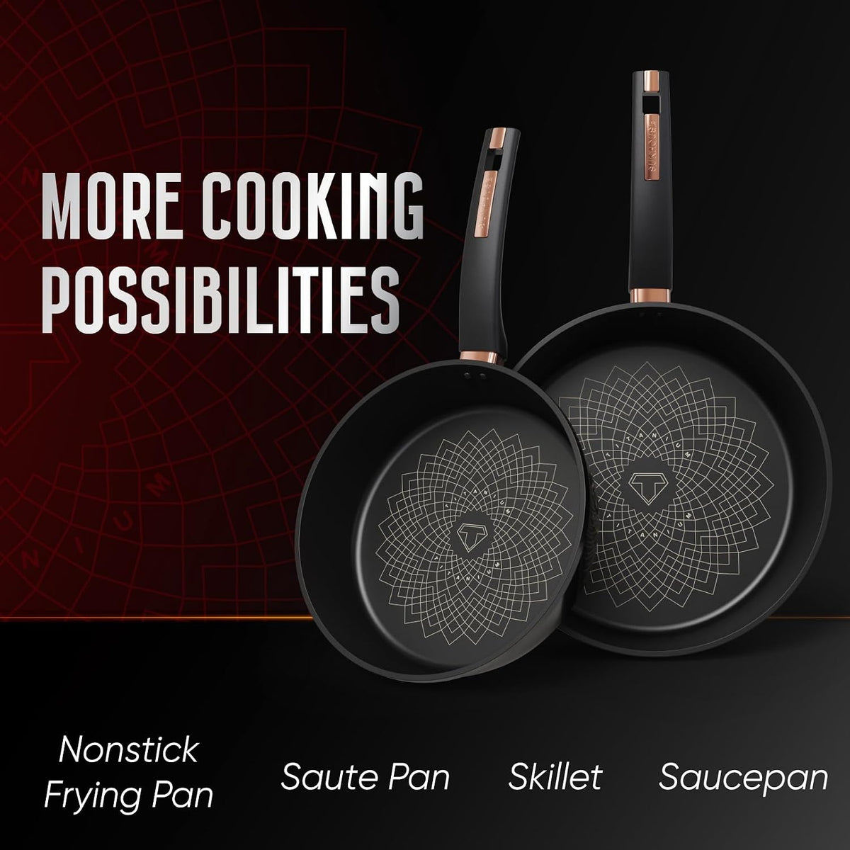 Saucepan for Cooking (FRY PAN (Titanium), 12 inch)