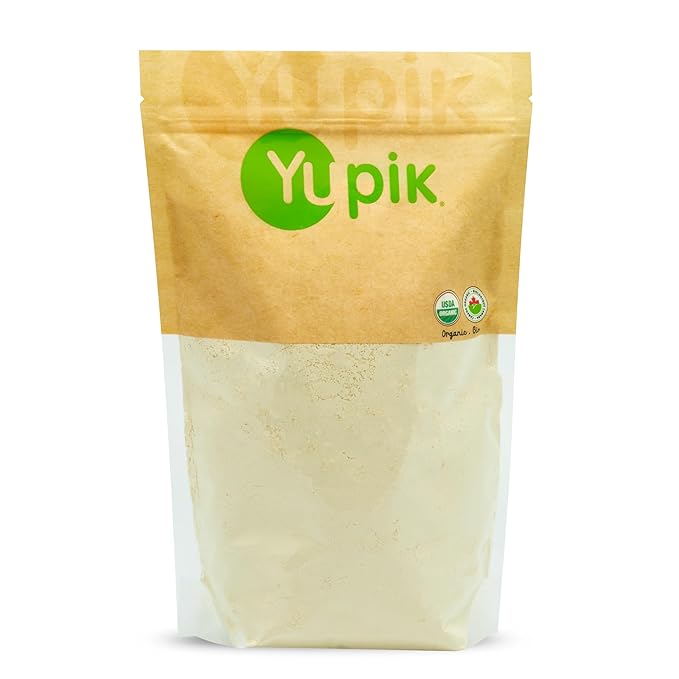 Yupik Organic Chickpea Flour, 2.2 lb (35.2 oz), Garbanzo Beans Flour, Finely Ground from Whole Chickpeas, Non-GMO, Gluten-Free, Vegan, Kosher
