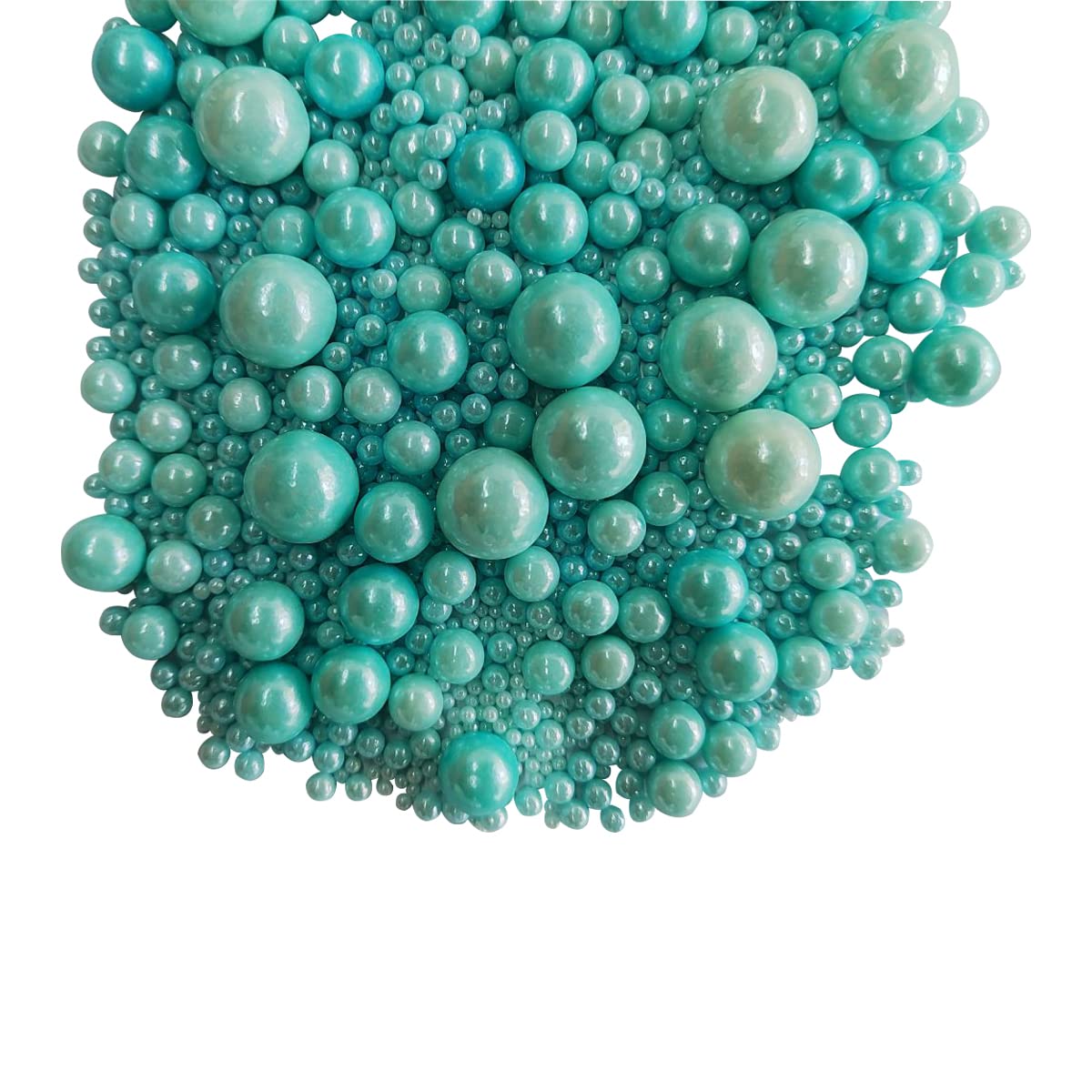 Edible Blue Sugar Pearls Candy Sprinkles 120G/ 4.23Ounce Baking Cake Sprinkles Cupcake and Cake Topper Cookie Decorations Wedding Party Valentines