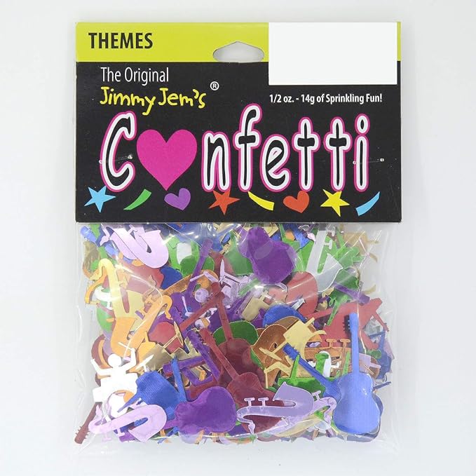 Confetti Music Instruments MultiColors - 4 Half Oz Bags (2 oz) #9429 Q02