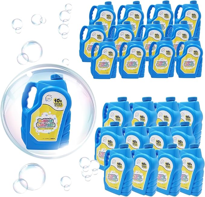 32 oz Concentrated Bubble Solution, Refills up to 2.5 Gallons, Non-Toxic Concentrated Solution for Bubble Machines, Giant Bubble Wands,Bubble Gun and Blowers
