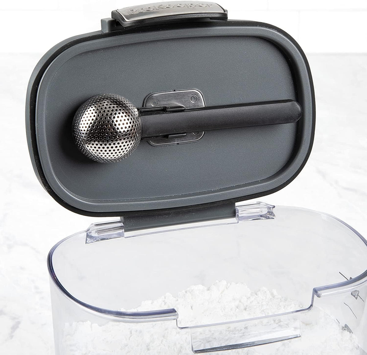 Progressive International ProKeeper+ Clear Plastic Airtight Food Baker's Kitchen Storage Organization Container Canister Set with Magnetic