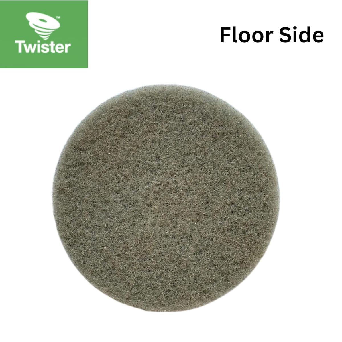 Diversey DDT800353 TASKI Twister Intellipad Diamond Coated Floor Machine Cleaning Pad, Made in USA, Burnish to High Super Gloss Finish, Grey/Brown, 20-inch (Pack of 2)