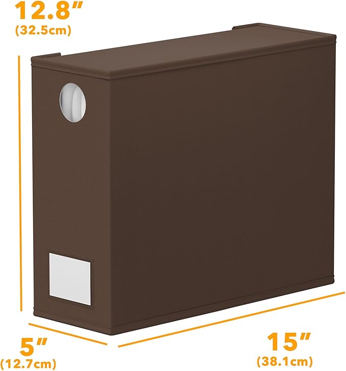 SpaceAid 9 Pack Bed Sheet Organizers and Storage, Foldable Sheet Organizer with Window for Linen Closet, Set Folder Keeper for Queen & King Size Bedding Storage (Brown)