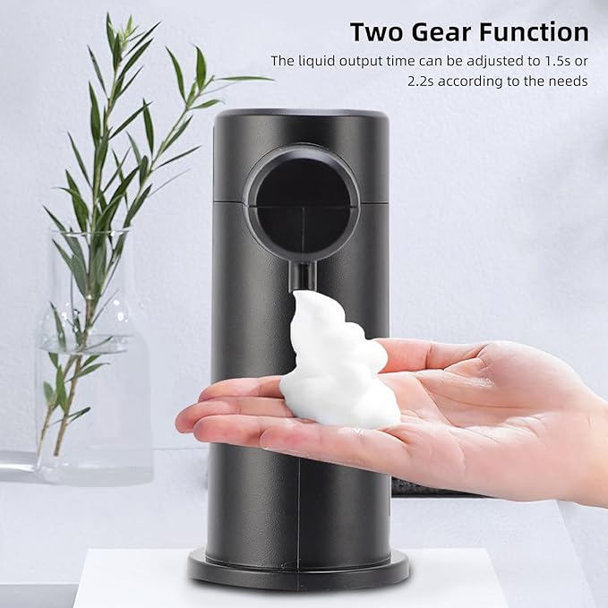 Zunate Touchless Built in Sink Soap Dispenser | Automatic Deck Mounted Pump with 2 Adjustable Dispensing Modes for Kitchen & Bathroom | for Hand & Dish Liquid (Foam Version)